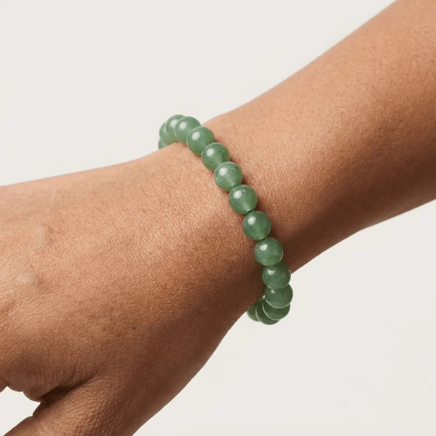 Green Aventurine Crystal Bracelet for Luck & Wealth - Image 2